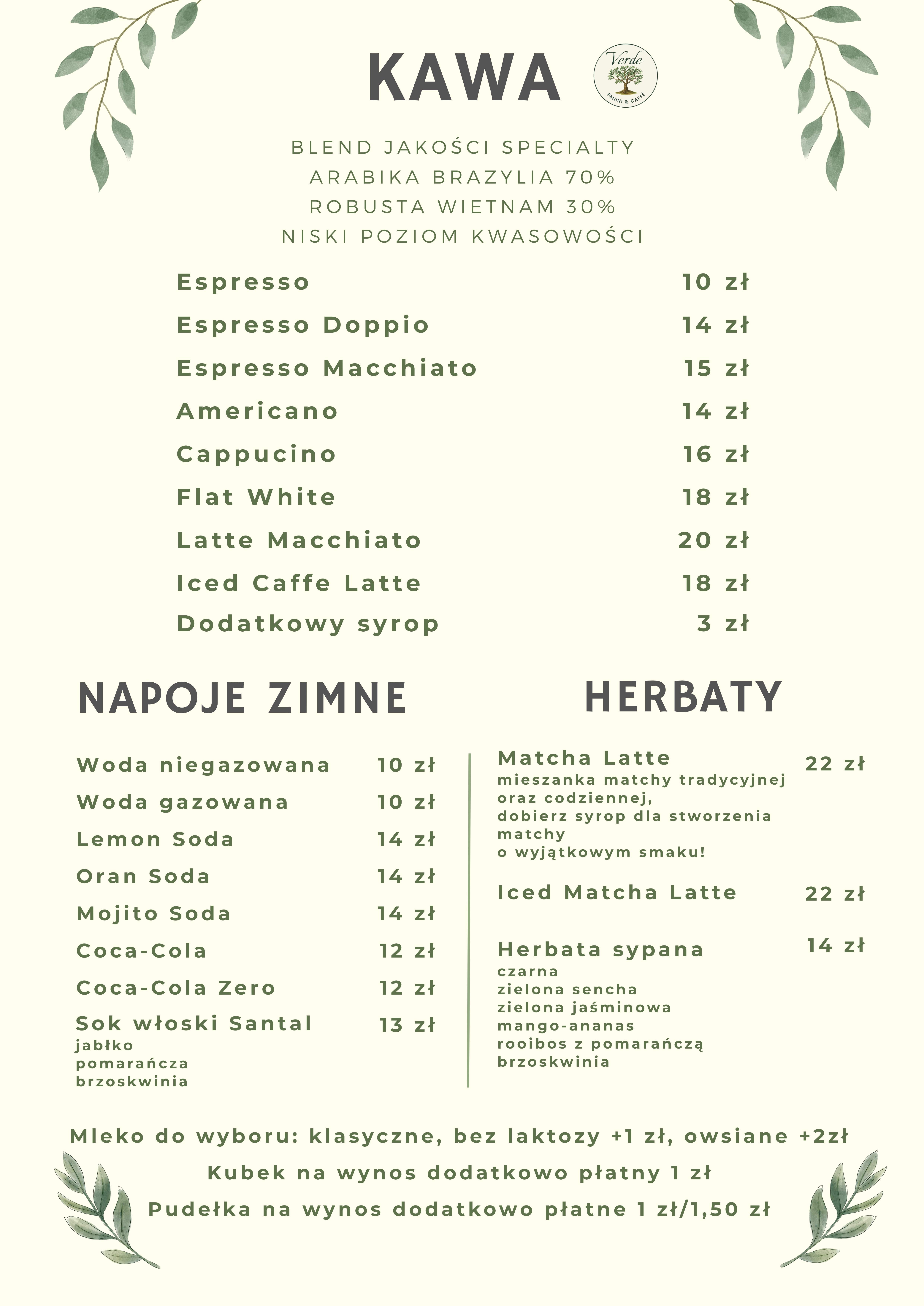 Menu Verde Panini&Caffè — strona 2